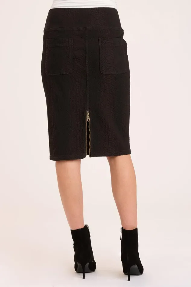 Arleigh High Waist Skirt Black Double Dye Clothing XCVI Skirts