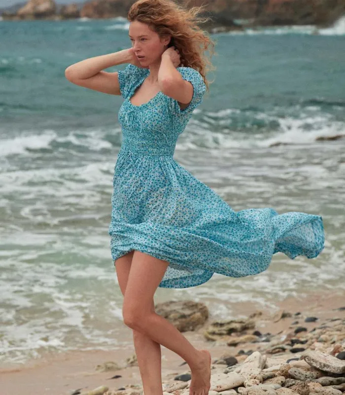 ASHLYNN DRESS Bleu Daisy Fields Shop DEN Dresses