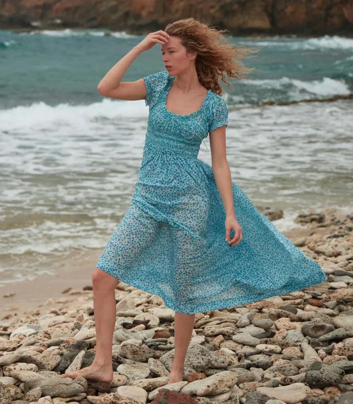 ASHLYNN DRESS Bleu Daisy Fields Shop DEN Dresses