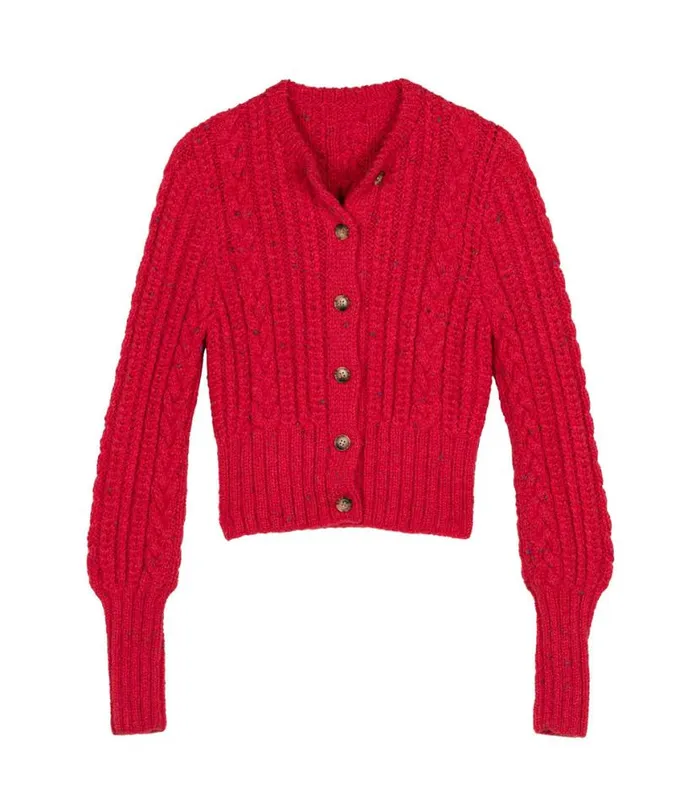 AUDREY CARDIGAN Red Sumac Shop DEN Knitwear
