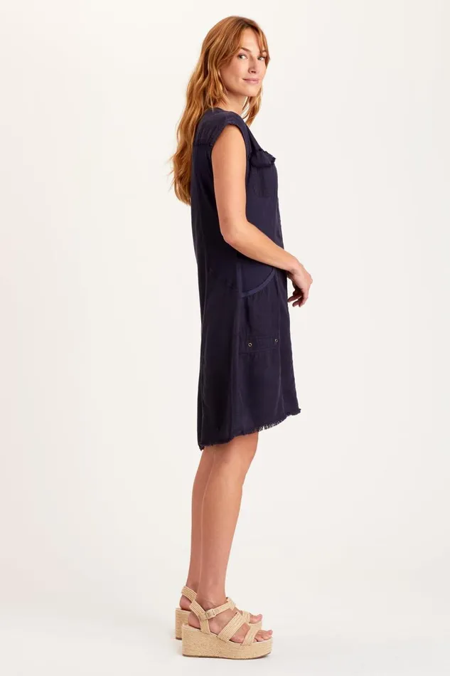 Austen Shirt Dress Navy Clothing XCVI Dresses