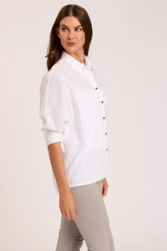 Ava ButtonUp White Clothing XCVI ShirtsBlouses