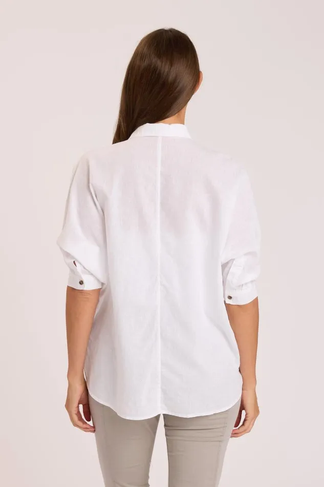 Ava ButtonUp White Clothing XCVI ShirtsBlouses