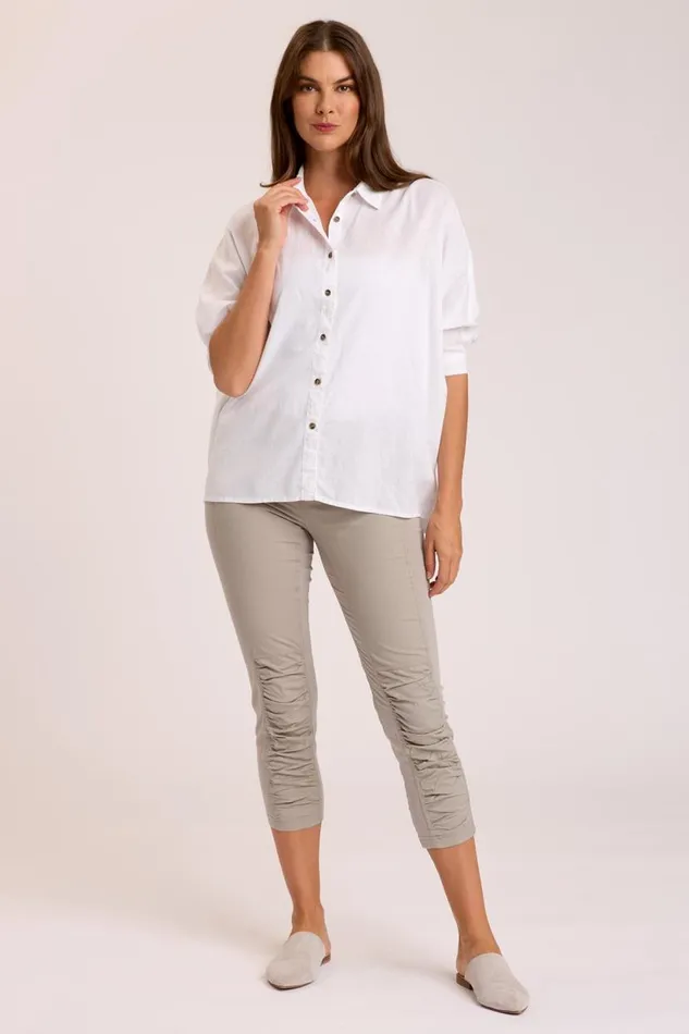 Ava ButtonUp White Clothing XCVI ShirtsBlouses