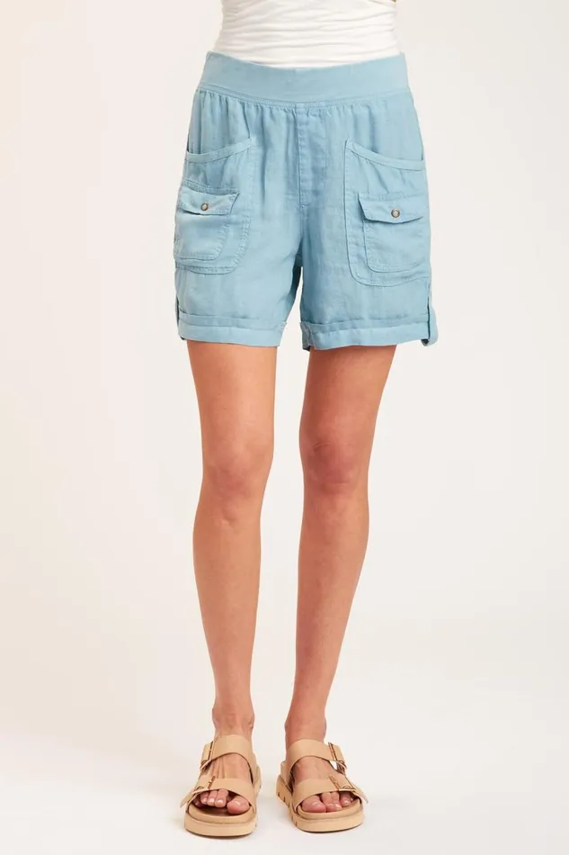 Avie Short Peaceful Blue Clothing XCVI Shorts