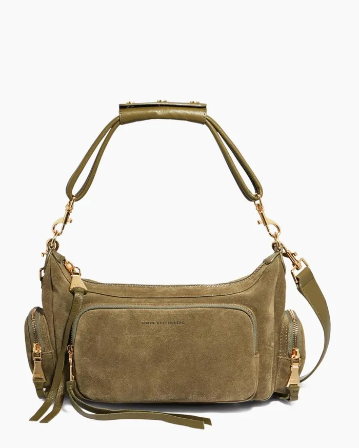 Away We Go Convertible Shoulder Kelp Suede Women Aimee Kestenberg Shoulder Bags