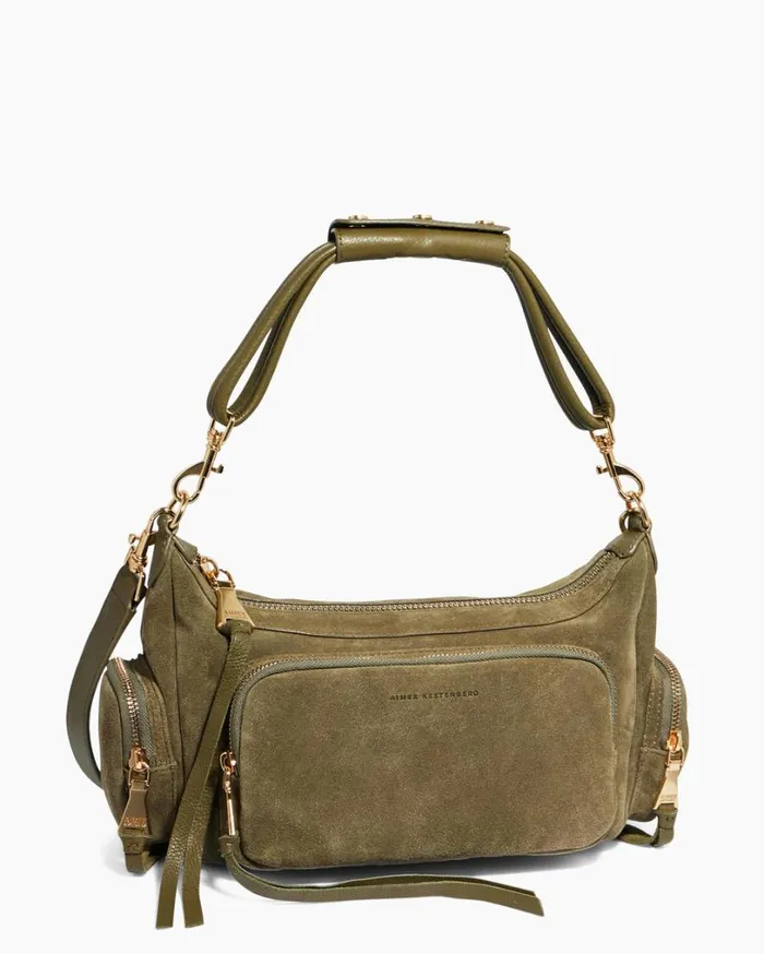 Away We Go Convertible Shoulder Kelp Suede Women Aimee Kestenberg Shoulder Bags
