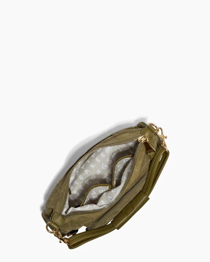 Away We Go Convertible Shoulder Kelp Suede Women Aimee Kestenberg Shoulder Bags