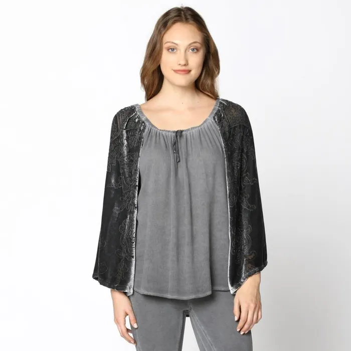 Aylen Top Oil Wash London Grey Clothing XCVI ShirtsBlouses