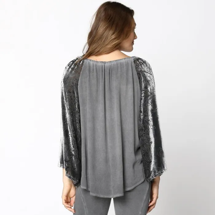 Aylen Top Oil Wash London Grey Clothing XCVI ShirtsBlouses