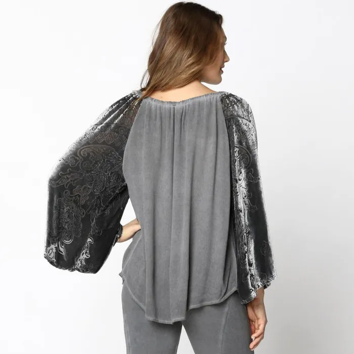 Aylen Top Oil Wash London Grey Clothing XCVI ShirtsBlouses