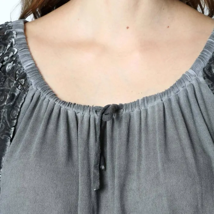 Aylen Top Oil Wash London Grey Clothing XCVI ShirtsBlouses