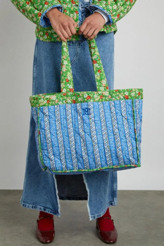 Bags Accessories Damson Madder Padded Tote In Reversible Floral