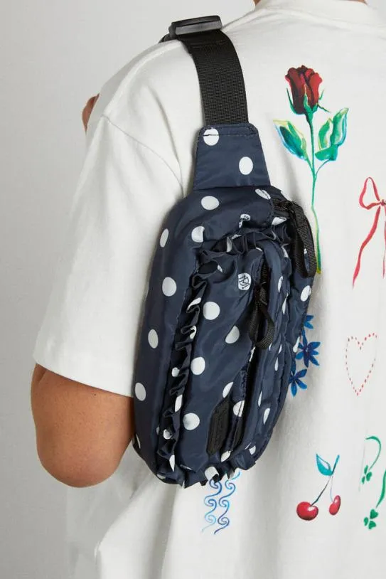 Bags Accessories Damson Madder Printed Spot Frill Front Cross Body Bag