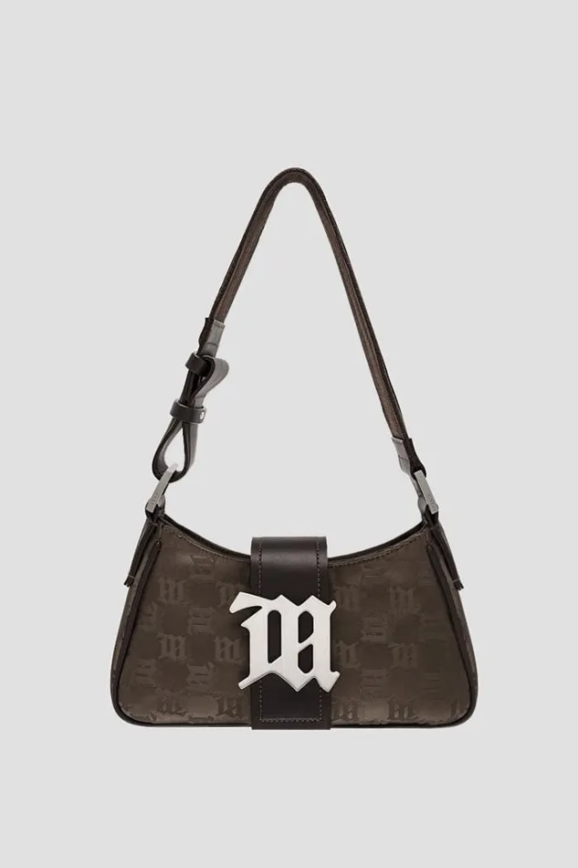 Bags Women MISBHV Nylon Monogram Shoulder Bag Brown