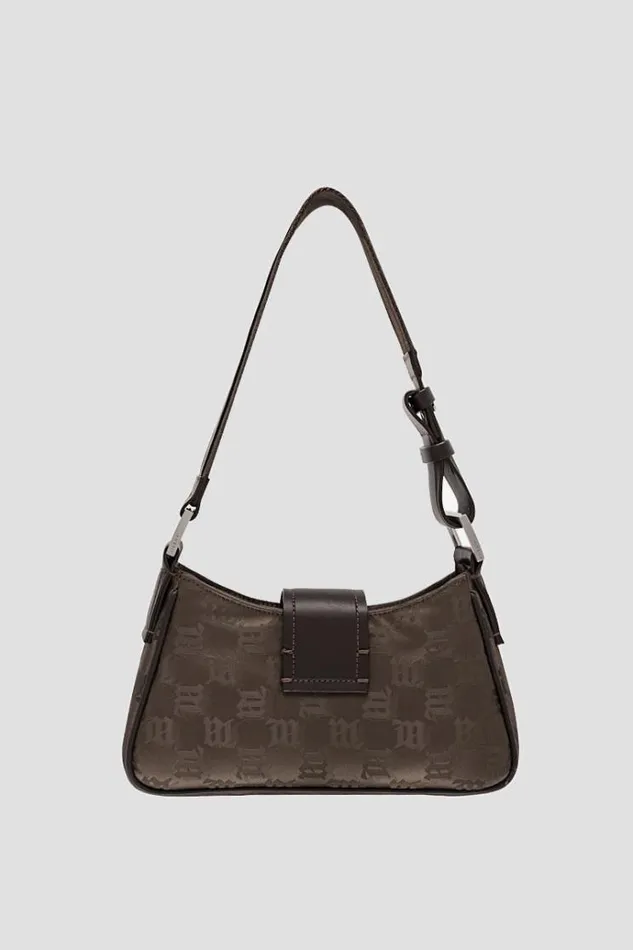 Bags Women MISBHV Nylon Monogram Shoulder Bag Brown