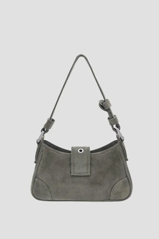 Bags Women MISBHV Suede Shoulder Bag Small Moss