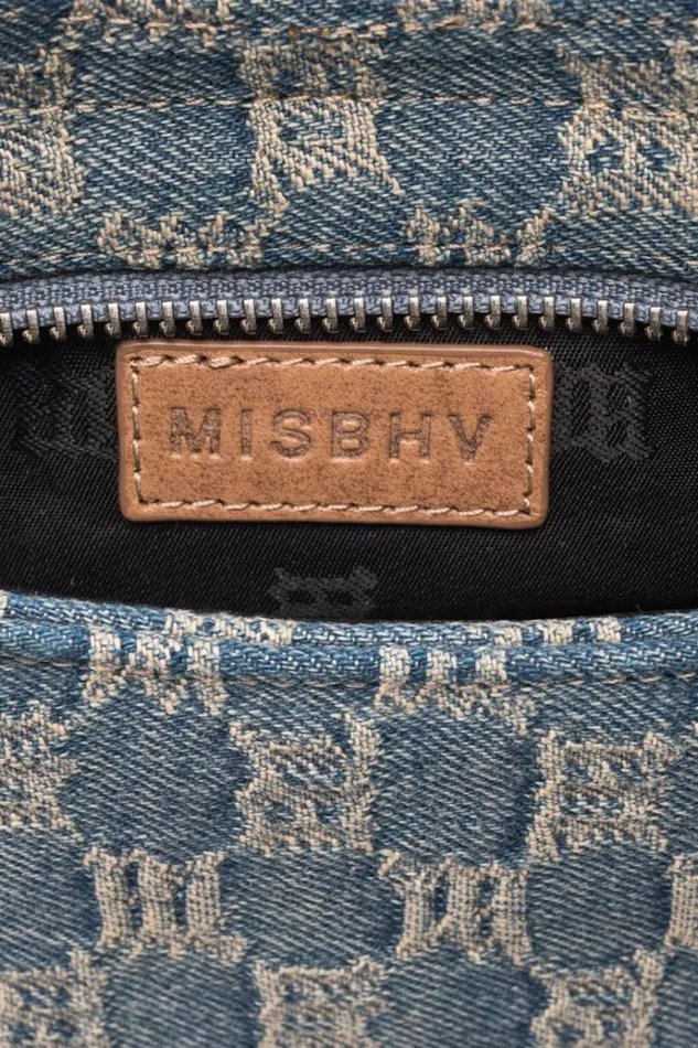 Bags Women MISBHV Washed Denim Shoulder Bag Small Washed Denim