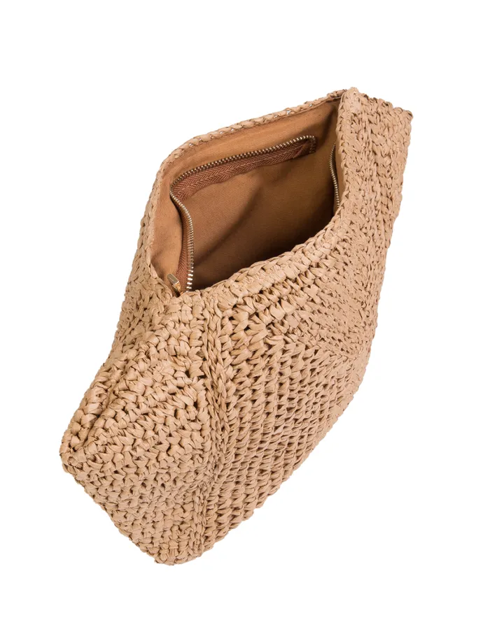 Bags Women ViX Paula Hermanny Straw Clutch 8211 Natural