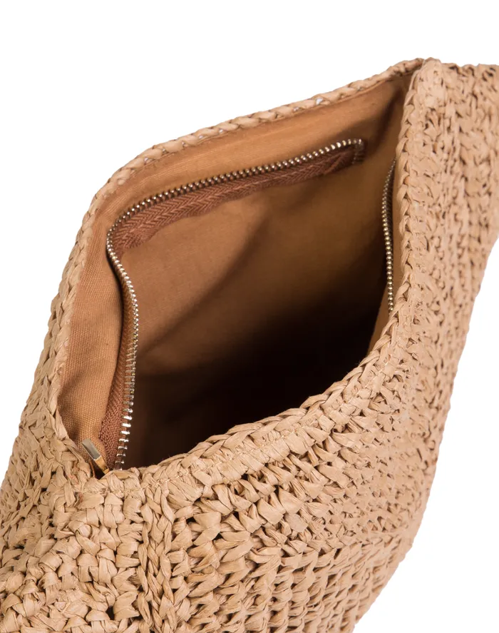 Bags Women ViX Paula Hermanny Straw Clutch 8211 Natural
