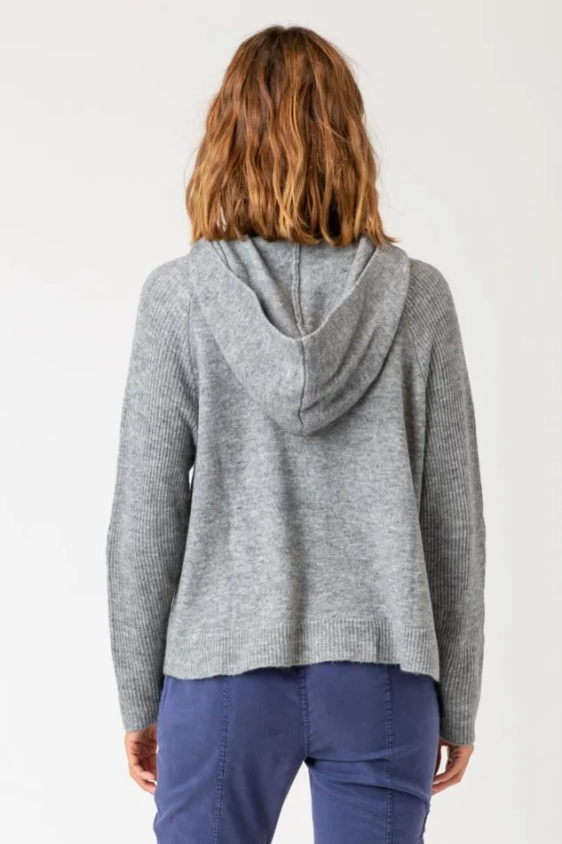 Baines Hoodie Slate Heather Clothing XCVI Sweaters