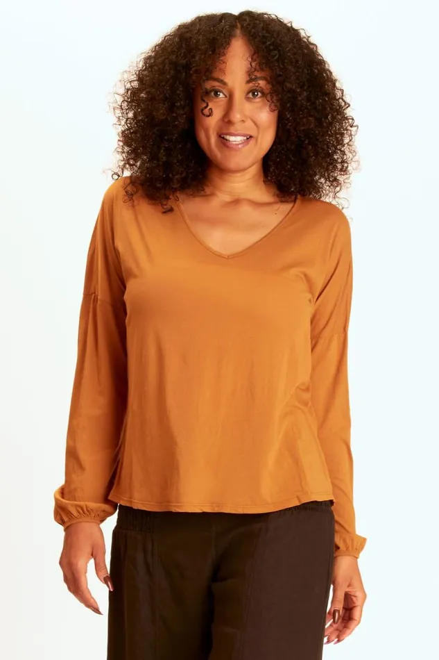 Bale VNeck Top Golden Topaz Clothing XCVI ShirtsBlouses