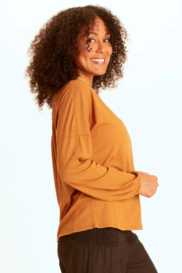 Bale VNeck Top Golden Topaz Clothing XCVI ShirtsBlouses