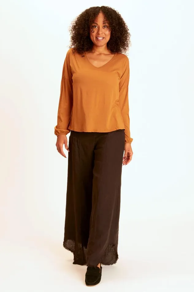 Bale VNeck Top Golden Topaz Clothing XCVI ShirtsBlouses