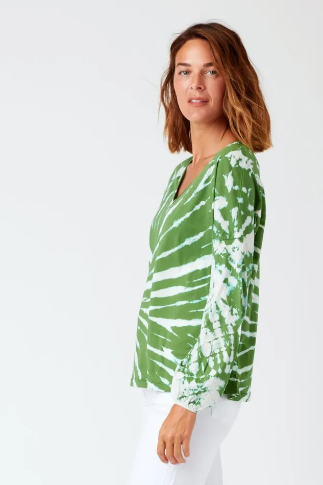 Bale VNeck Top Radial Wash Elm Clothing XCVI ShirtsBlouses