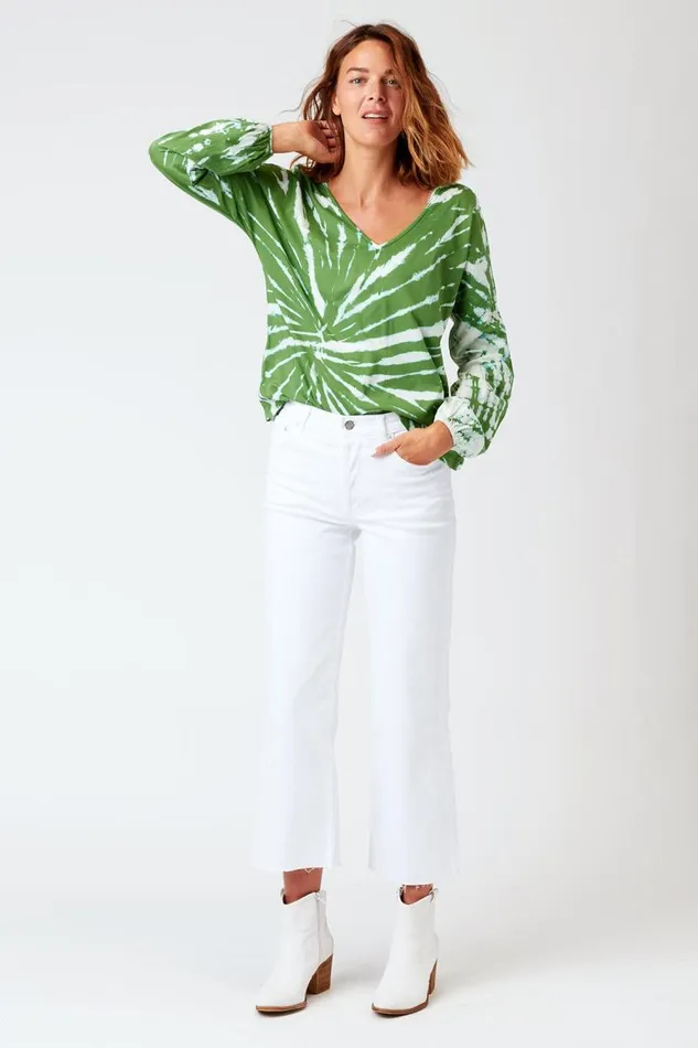 Bale VNeck Top Radial Wash Elm Clothing XCVI ShirtsBlouses