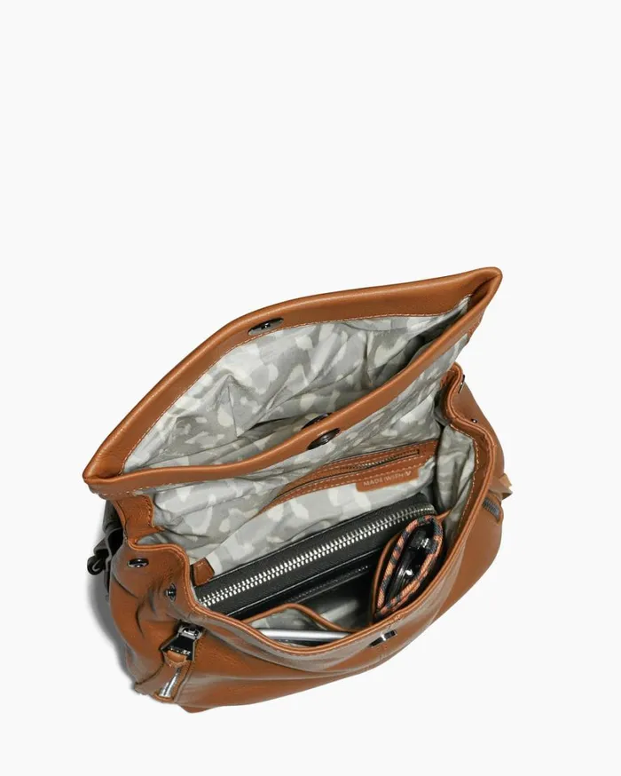 Bali Backpack Chestnut Brown With Gunmetal Women Aimee Kestenberg Backpacks