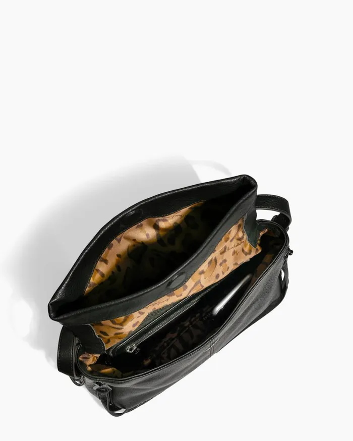 Bali Crossbody Black With Shiny Black Women Aimee Kestenberg Crossbody Bags