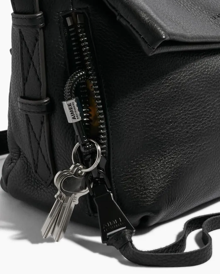 Bali Crossbody Black With Shiny Black Women Aimee Kestenberg Crossbody Bags