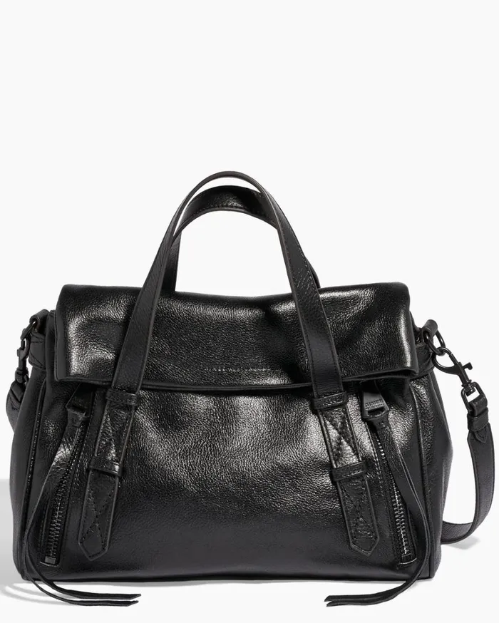 Bali Double Entry Satchel Black Vintage Women Aimee Kestenberg Satchels