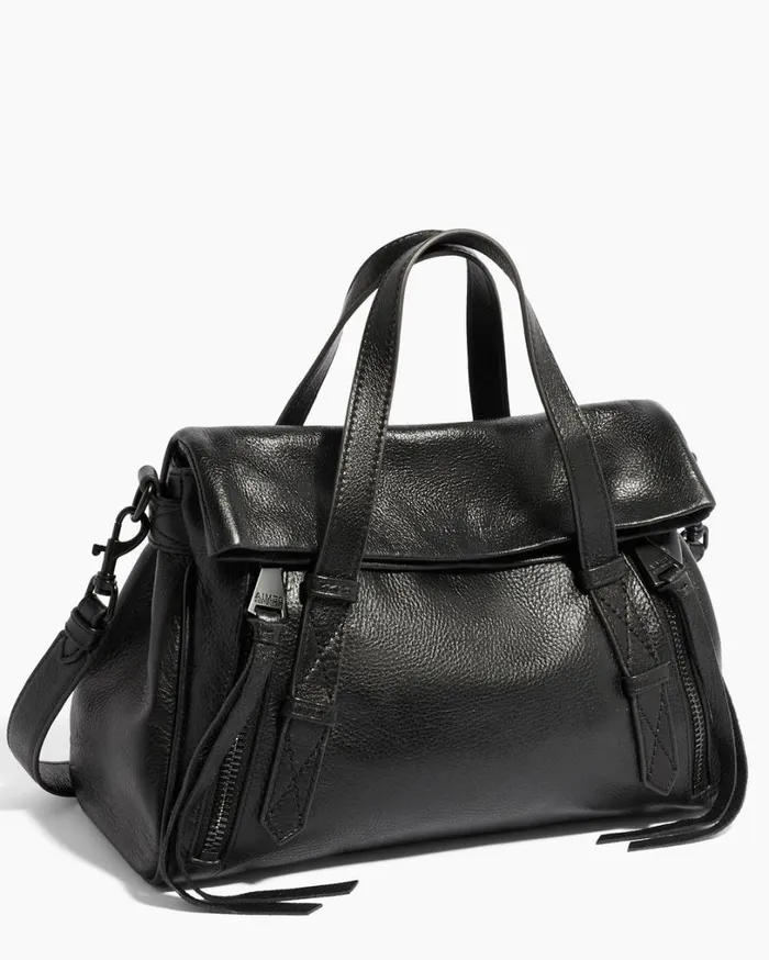 Bali Double Entry Satchel Black Vintage Women Aimee Kestenberg Satchels