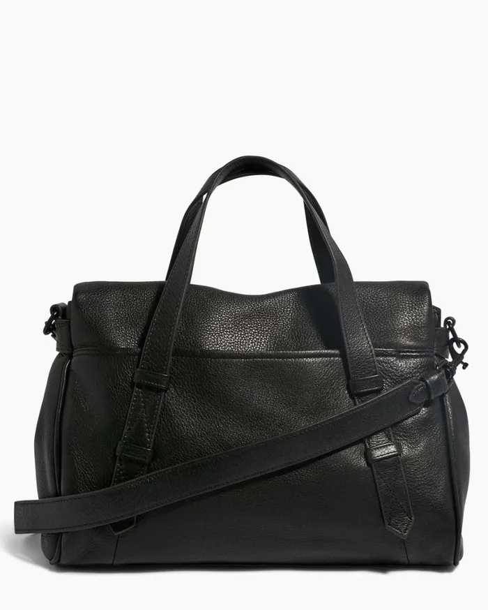 Bali Double Entry Satchel Black With Shiny Black Women Aimee Kestenberg Satchels