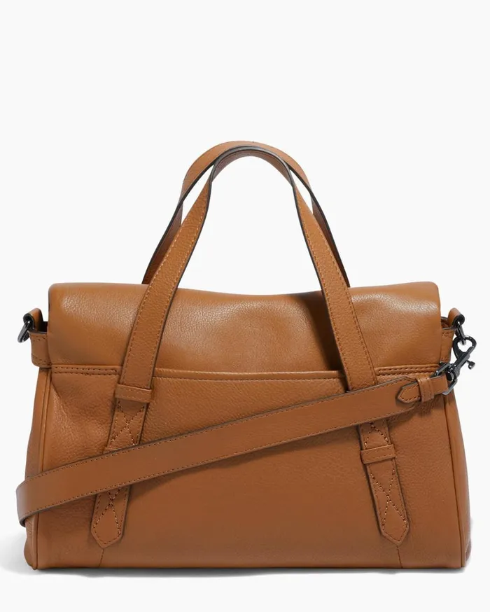 Bali Double Entry Satchel Chestnut Brown With Gunmetal Women Aimee Kestenberg Satchels
