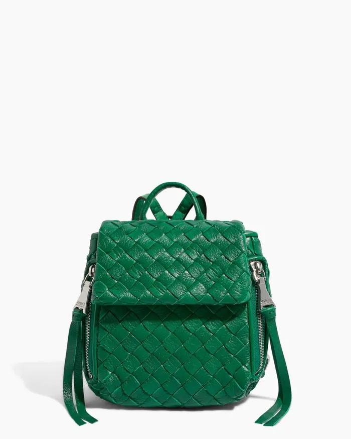Bali Mini Backpack Kelly Green Woven Women Aimee Kestenberg Backpacks