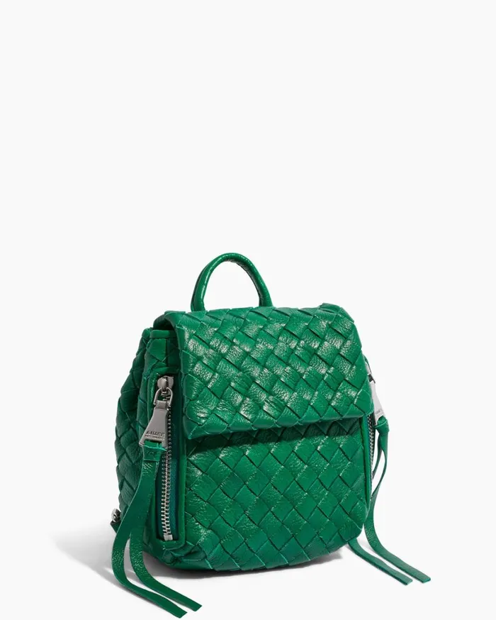 Bali Mini Backpack Kelly Green Woven Women Aimee Kestenberg Backpacks