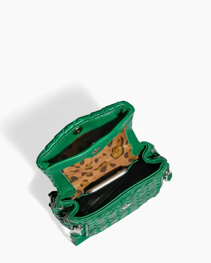 Bali Mini Backpack Kelly Green Woven Women Aimee Kestenberg Backpacks
