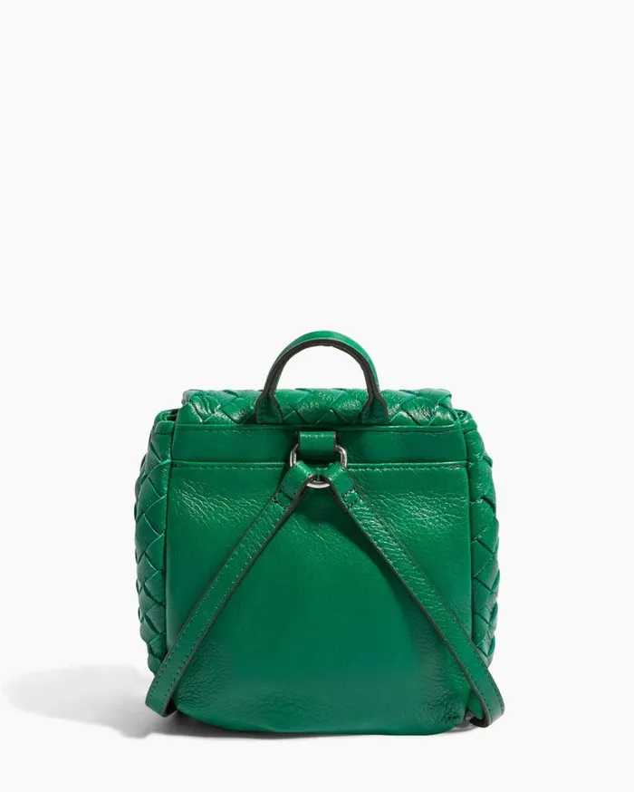 Bali Mini Backpack Kelly Green Woven Women Aimee Kestenberg Backpacks