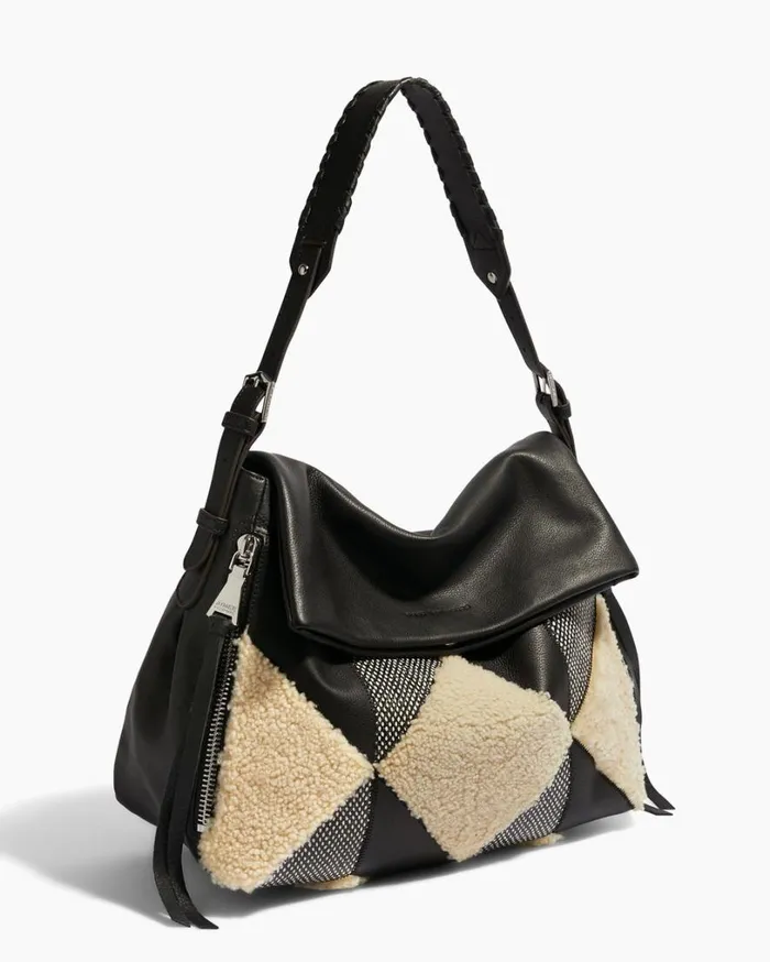 Bali Novelty Double Entry Hobo Patchwork Women Aimee Kestenberg Shoulder Bags