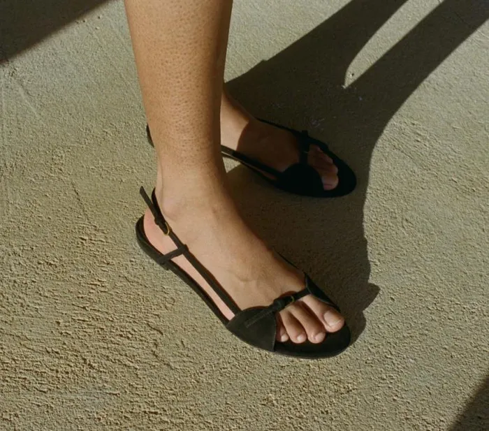 BASTILLE SANDAL Black Suede Shop DEN Footwear