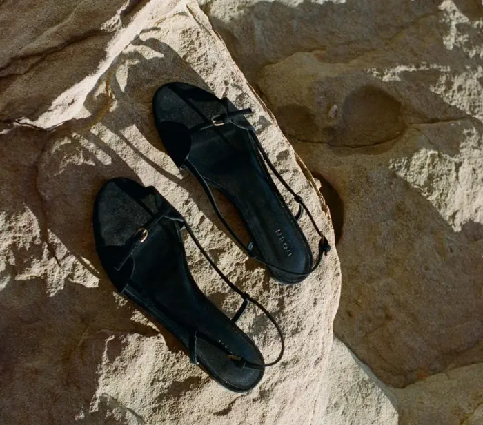 BASTILLE SANDAL Black Suede Shop DEN Footwear