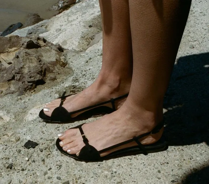 BASTILLE SANDAL Black Suede Shop DEN Footwear