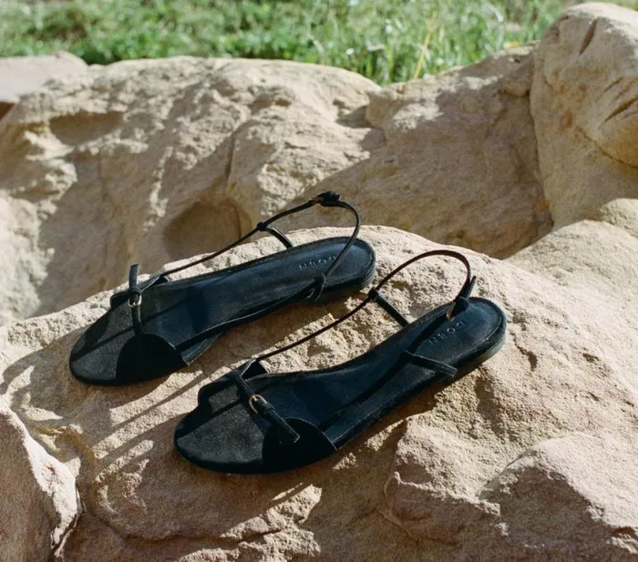 BASTILLE SANDAL Black Suede Shop DEN Footwear