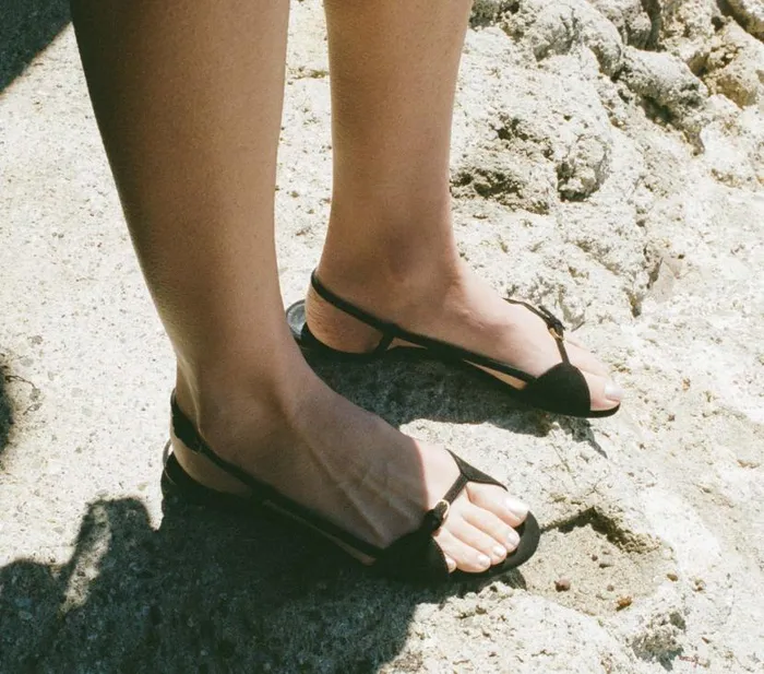 BASTILLE SANDAL Black Suede Shop DEN Footwear