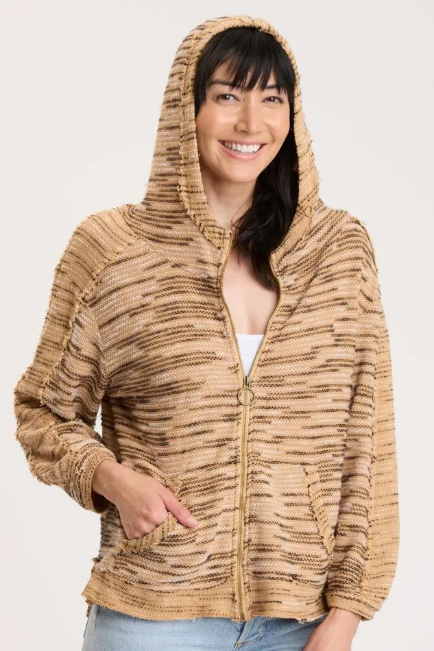 Beckett Hoodie Warm Butterscotch Clothing XCVI Sweatshirts