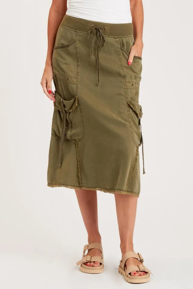 Bellamy Skirt Kombu Pigment Clothing XCVI Skirts
