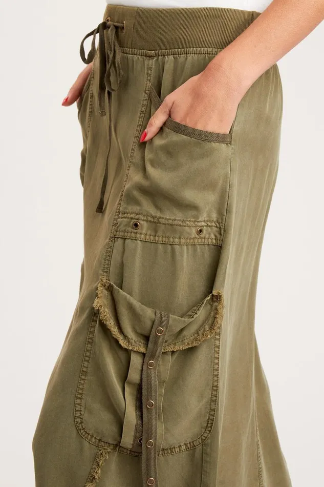 Bellamy Skirt Kombu Pigment Clothing XCVI Skirts